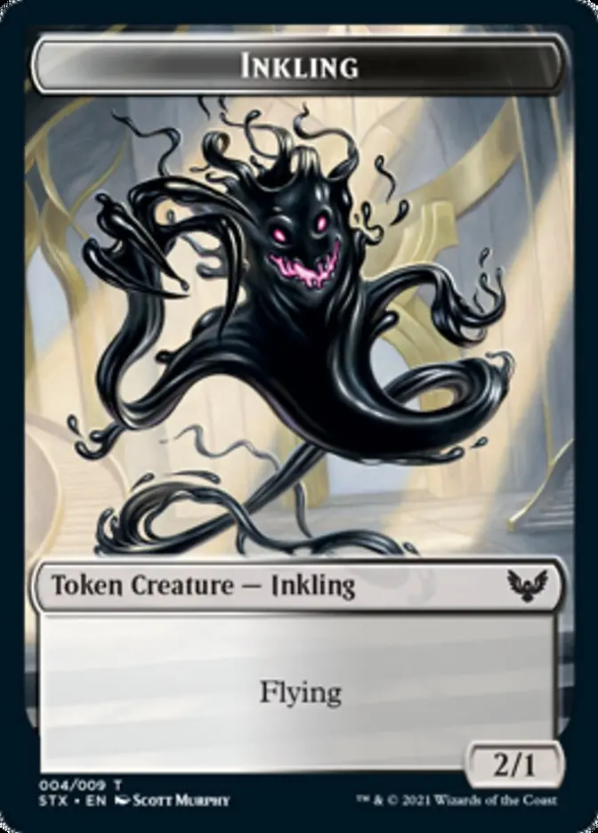 Spirit // Inkling Double-Sided Token [Strixhaven: School Of Mages Tokens] 2