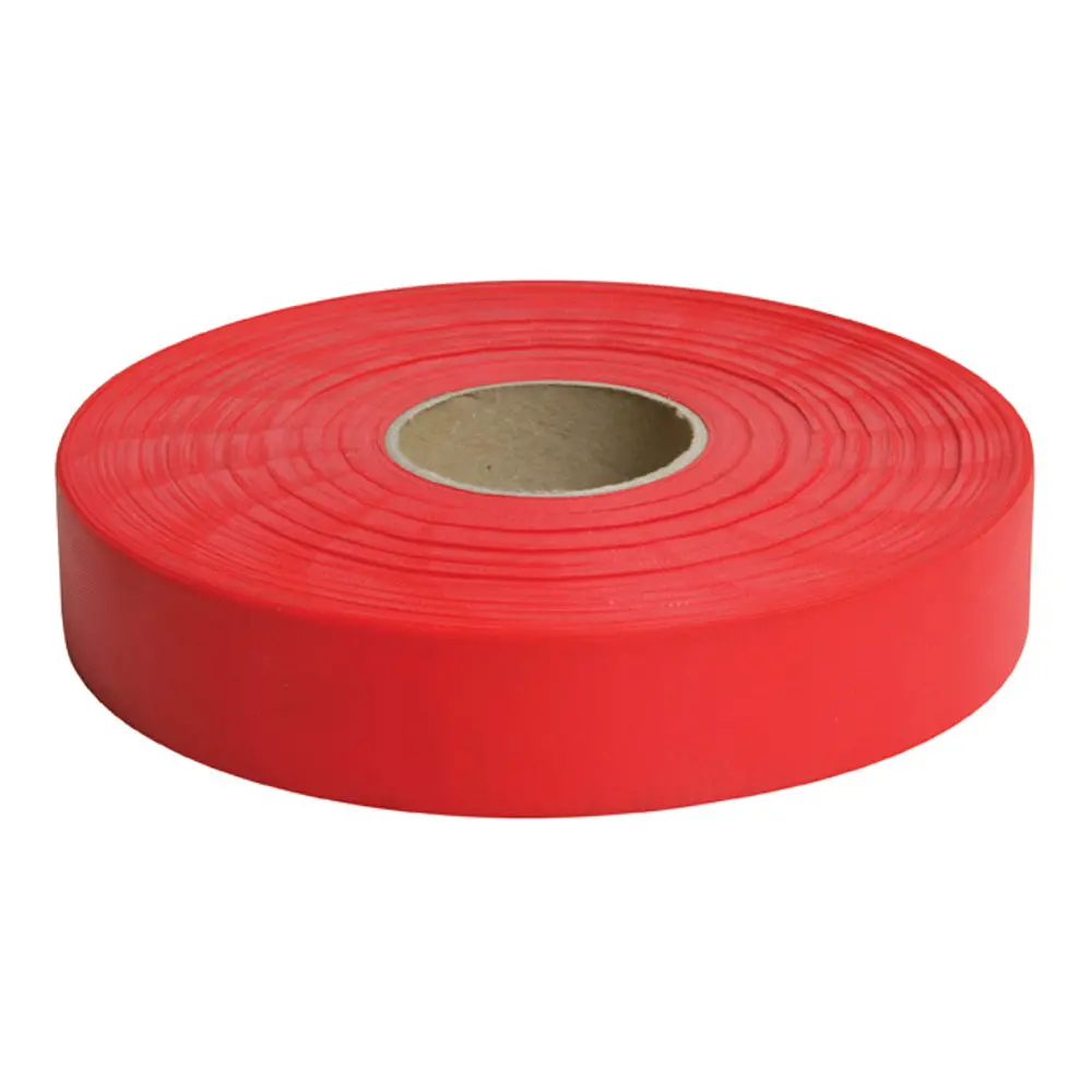 Dymark Survey Tape 25Mm X 100M Red Roll Flagging Marking Surveying 1