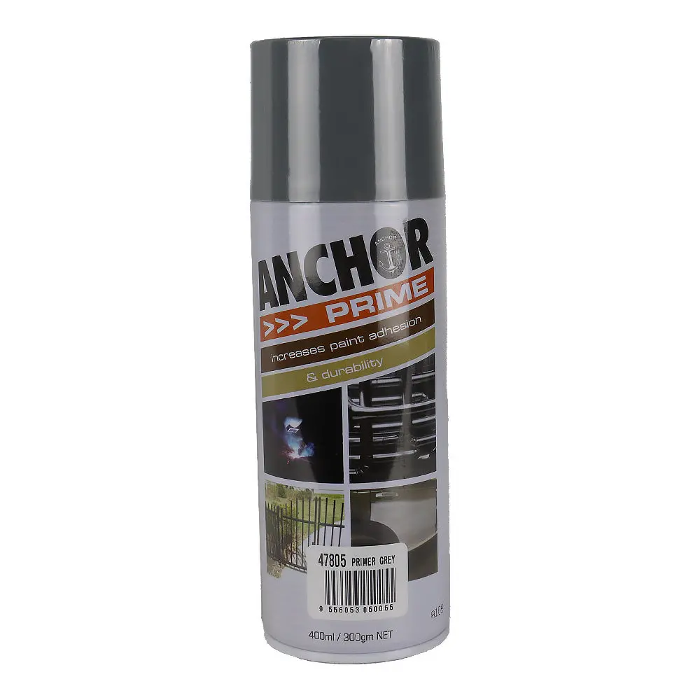 Anchor Prime Lacquer Primer Grey 300Gm Adhesion Corrosion Protection Metal Wood 1