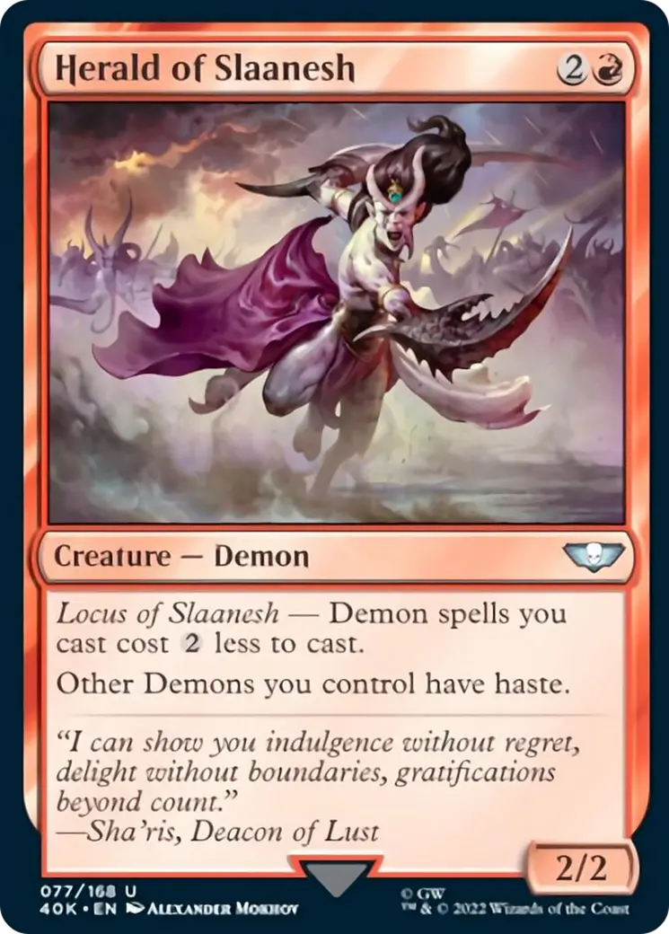 Herald Of Slaanesh (Surge Foil) [Warhammer 40,000] 1