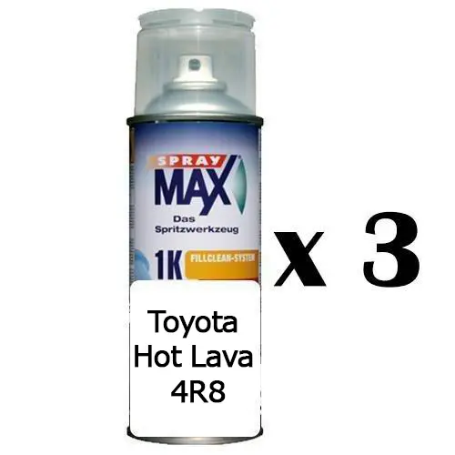 Auto Touch Up Paint For Toyota 4R8 Inferno Red Hot Lava Orange Hilux X 3 1