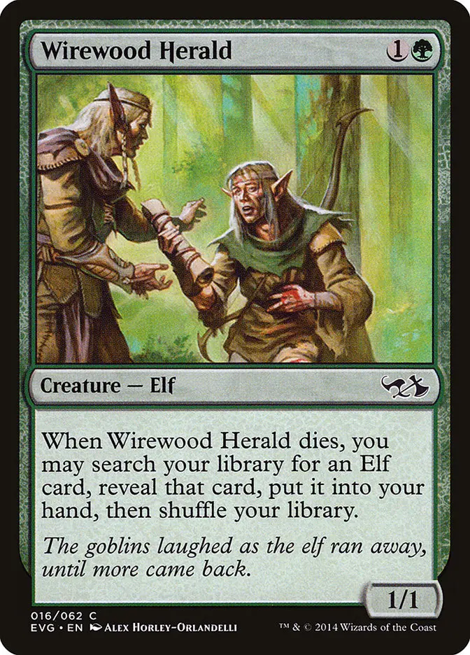 Wirewood Herald (Elves Vs. Goblins) [Duel Decks Anthology] 1