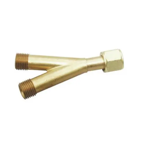 Brass "Y" Fitting For Oxygen Manifold 1