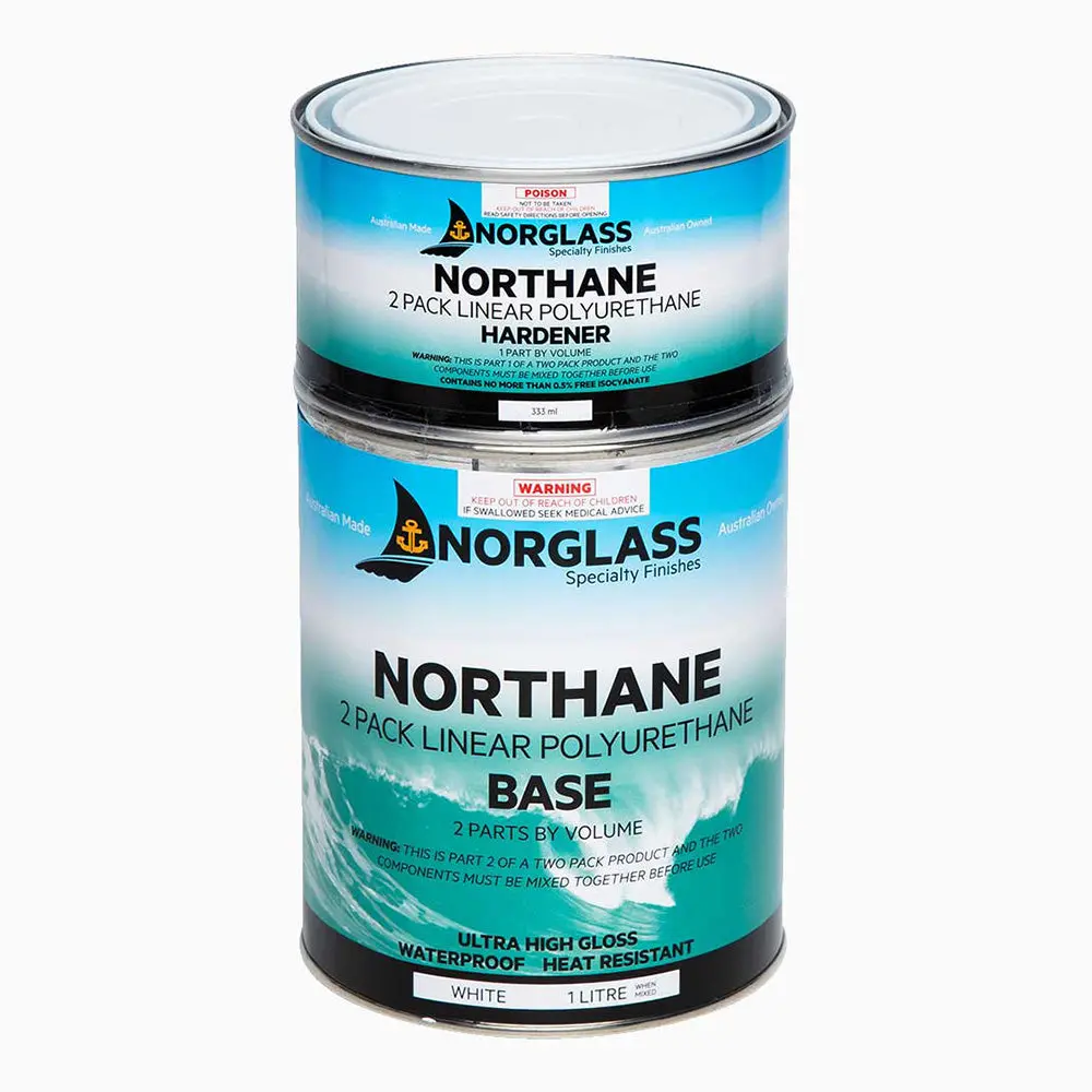 Norglass Northane Marine 2 Pack Linear Polyurethane 1L White 1