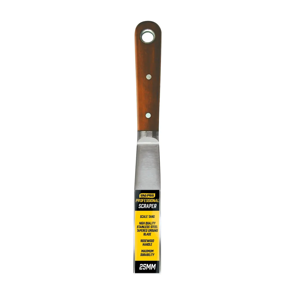 Uni-Pro Professional Premium Scraper 25Mm Stainless Steel Surface Prep Tool 1