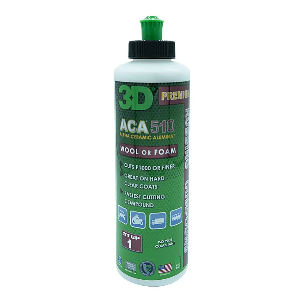 3D Aca 500 X-Tra Cut Compound 236Ml Step 1 Cuts P1000 Cutting Wool Pad Buffing 1