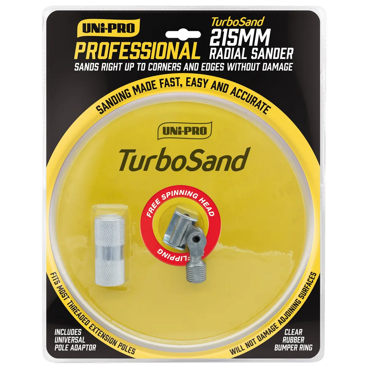 Uni-Pro Turbosand Circular Pole Sander 215Mm Surface Preparation Tool 1
