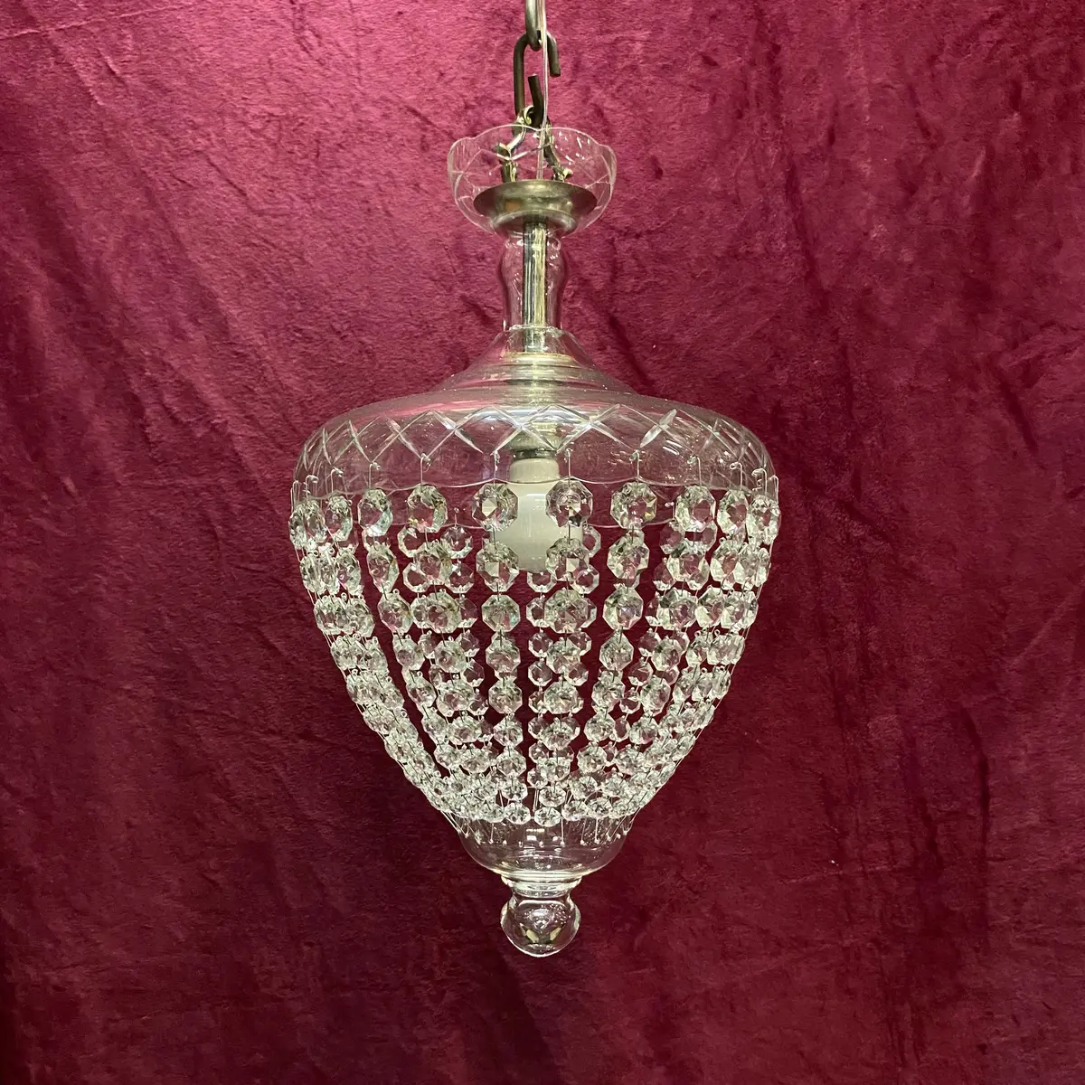 Beautiful Antique Crystal Pendant - Sold 1