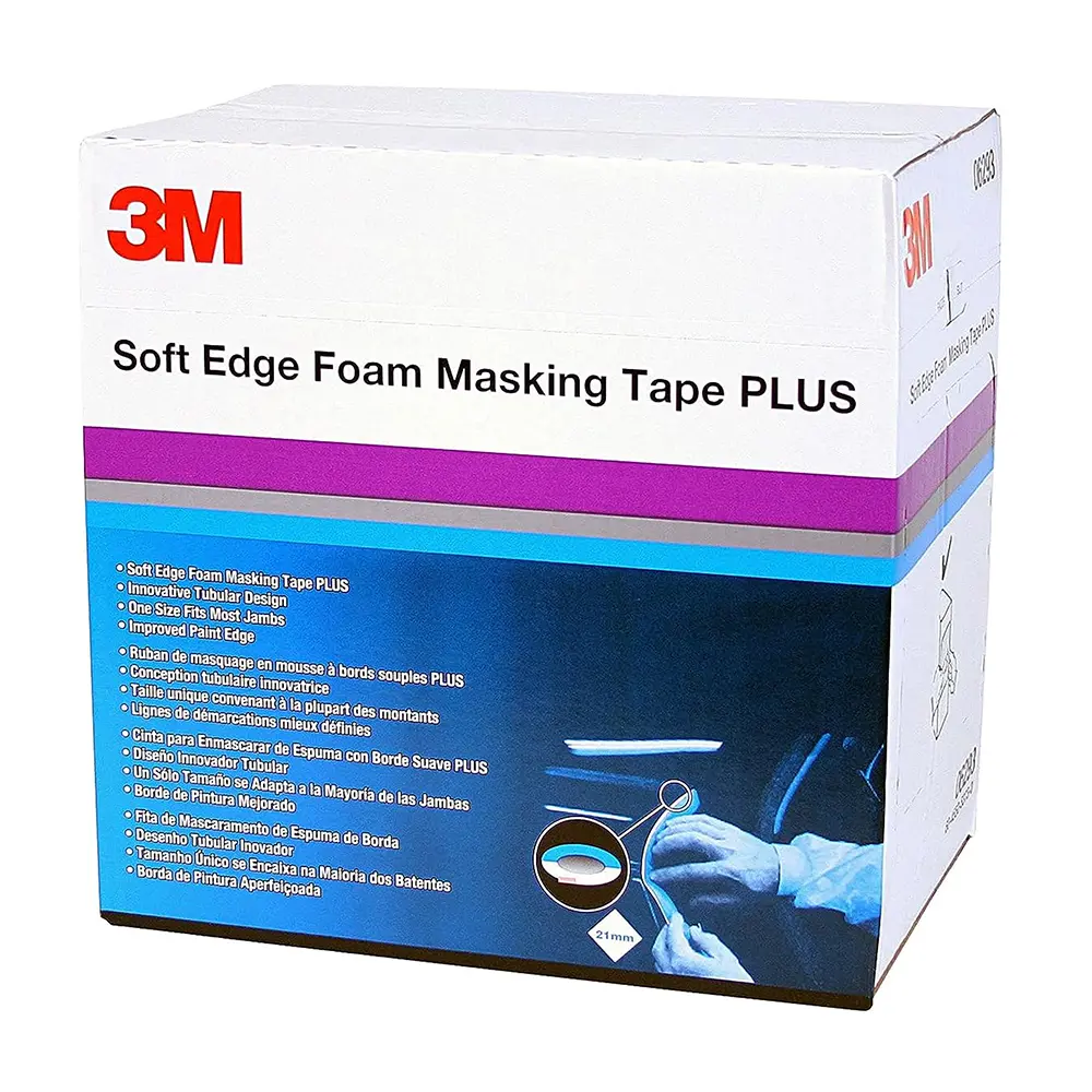 3M 50421 Soft Edge Foam Masking Tape Plus 21Mm X 49M Door Jambs 1