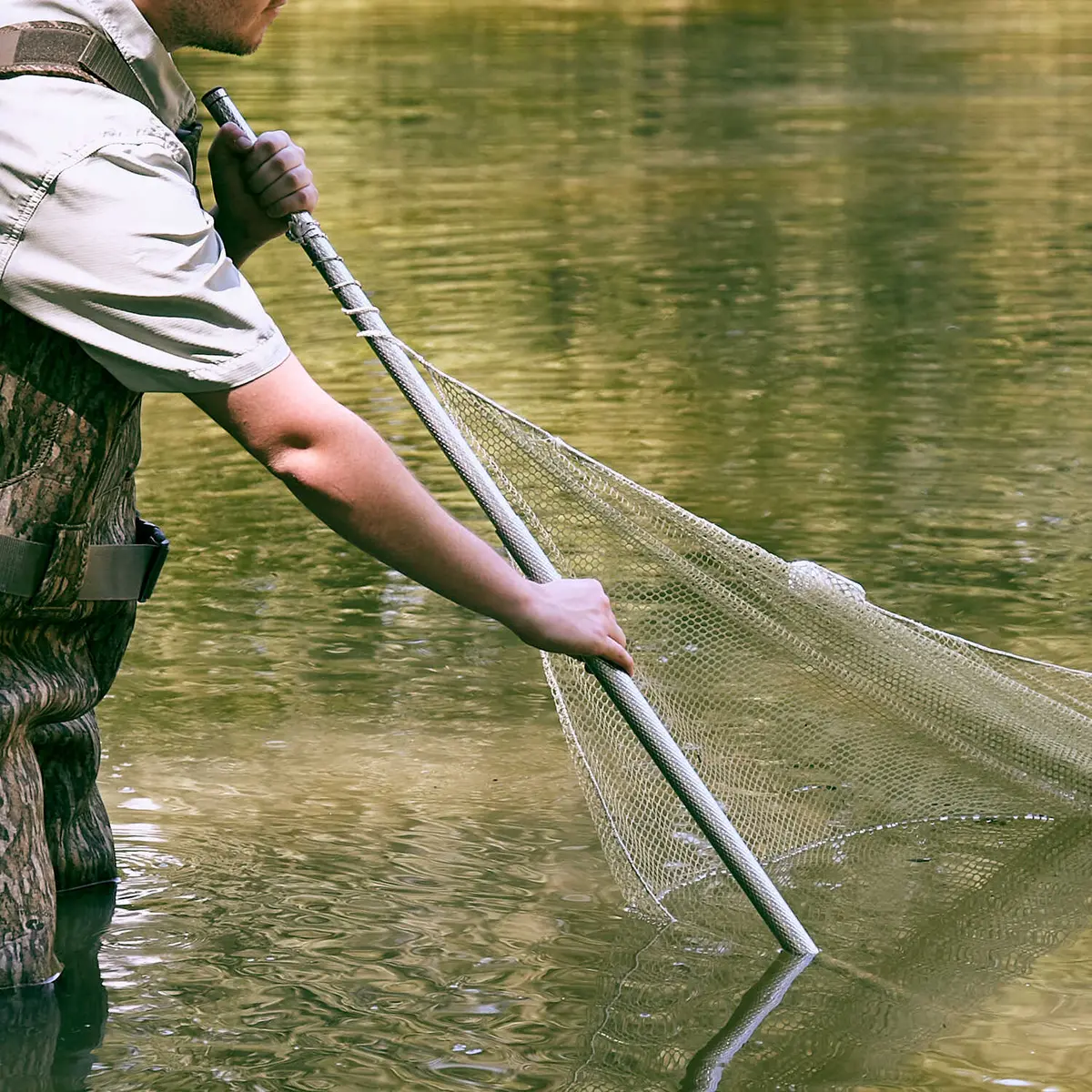 Aluminum Telescoping Seine Poles 1