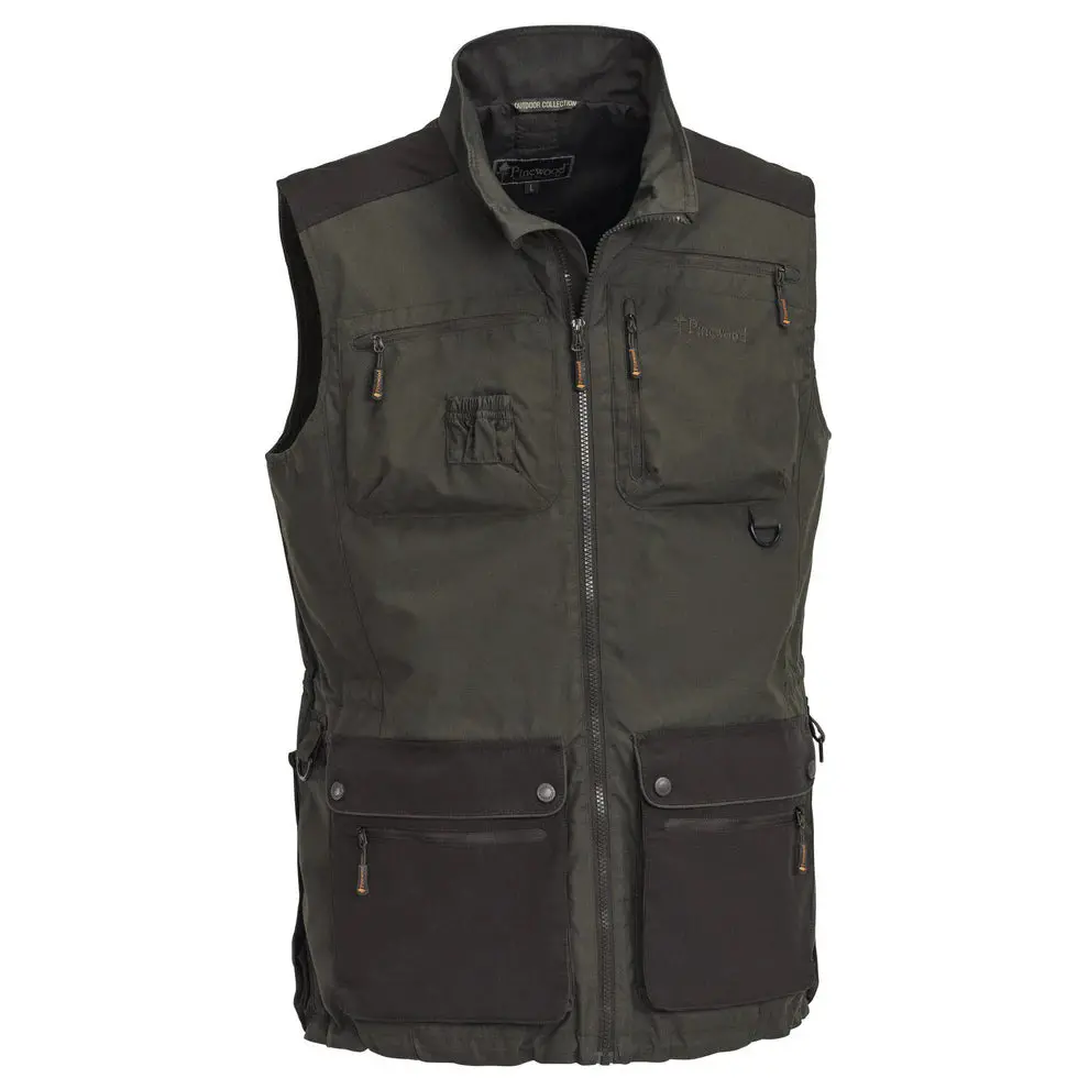 Pinewood Men's Dog Sports Vest - Suede Brown/Dark Olive (5081) 1