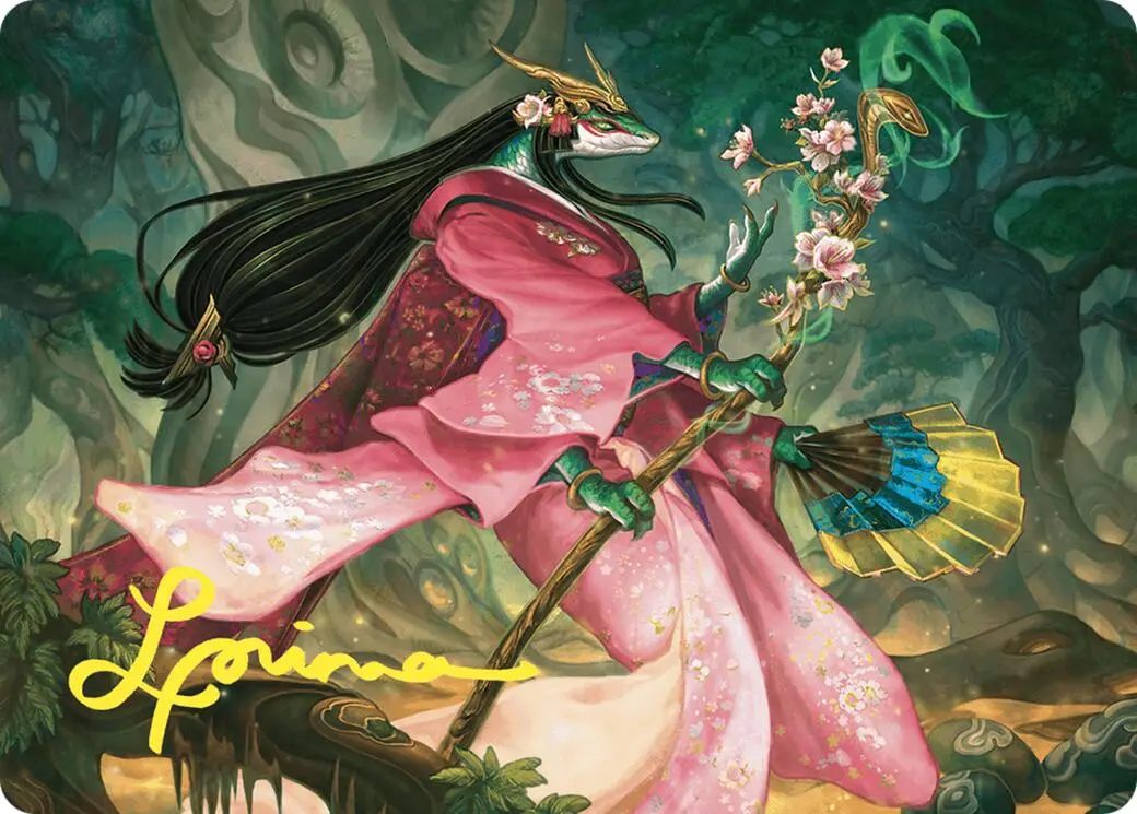 Sakiko, Mother Of Summer Art Card (Gold-Stamped Signature) [Commander Masters Art Series] 1