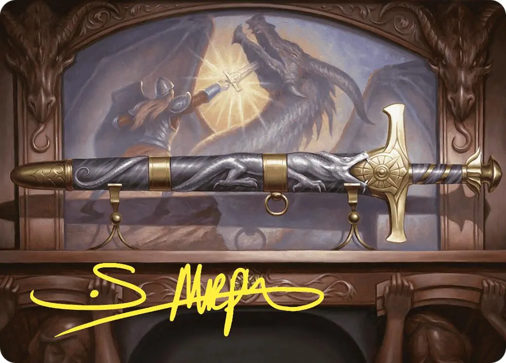 Ancestral Blade Art Card (Gold-Stamped Signature) [Commander Masters Art Series] 1
