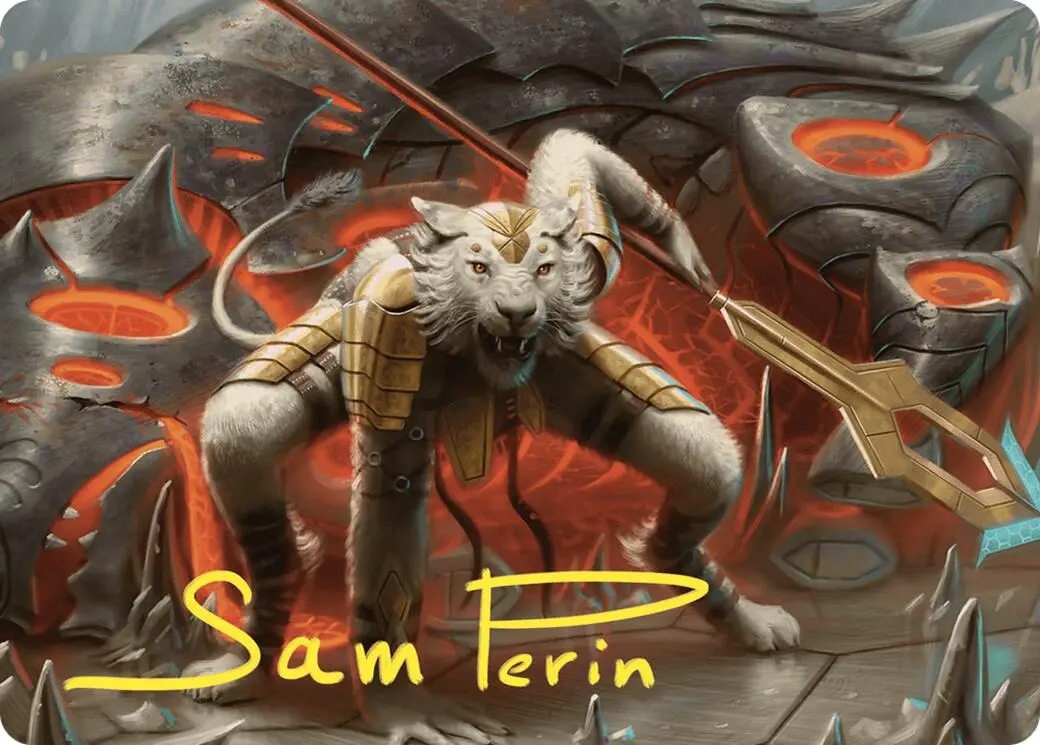 Sunspear Shikari Art Card (Gold-Stamped Signature) [Commander Masters Art Series] 1