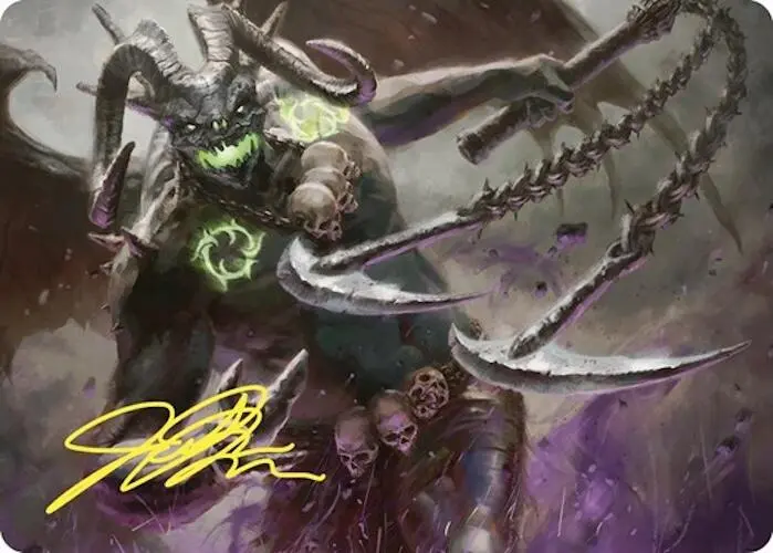 Archfiend Of Despair Art Card (Gold-Stamped Signature) [Commander Masters Art Series] 1