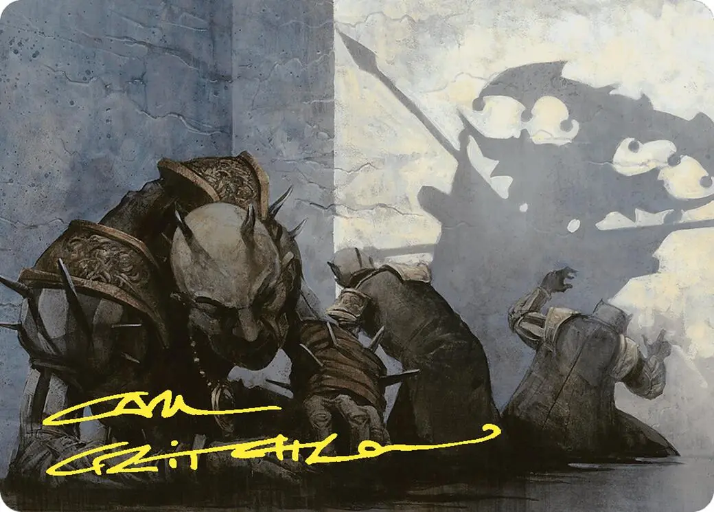 Decree Of Pain Art Card (Gold-Stamped Signature) [Commander Masters Art Series] 1