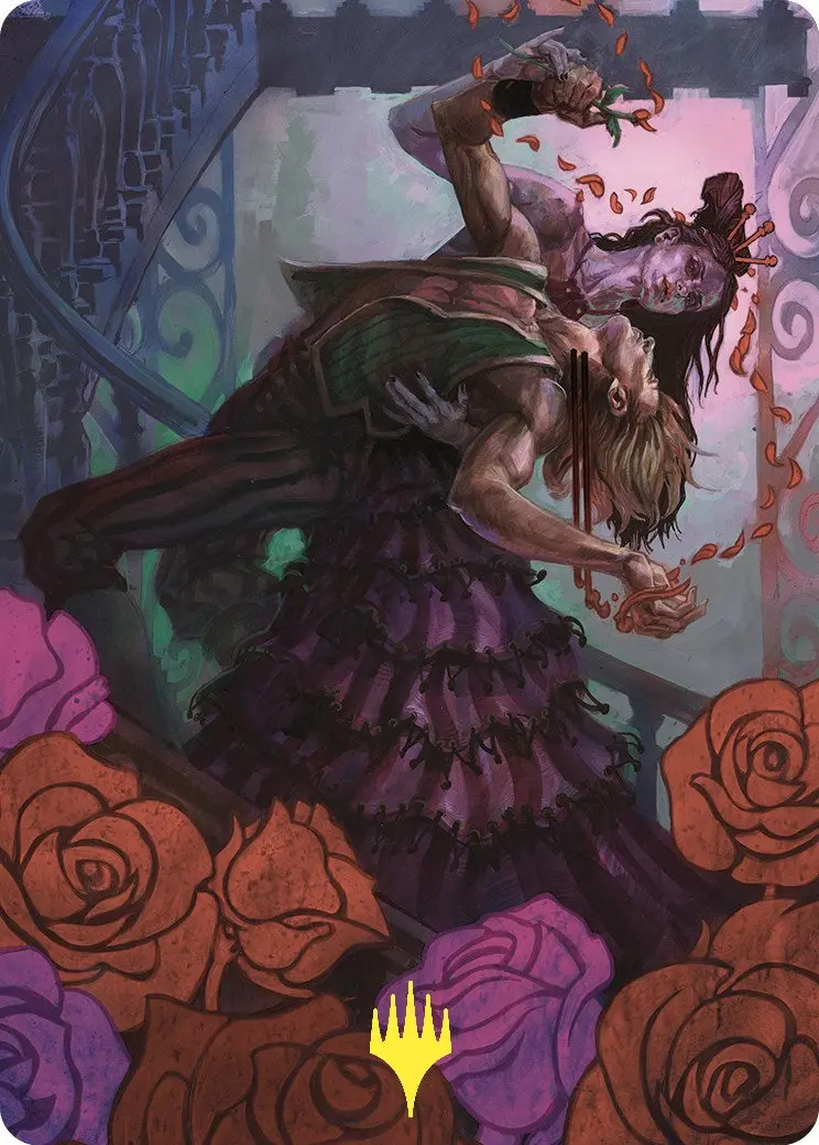 Exsanguinate Art Card (2) (Gold-Stamped) [Commander Masters Art Series] 1