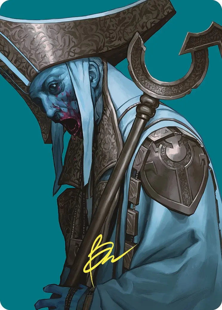 Mikaeus, The Unhallowed Art Card (Gold-Stamped Signature) [Commander Masters Art Series] 1