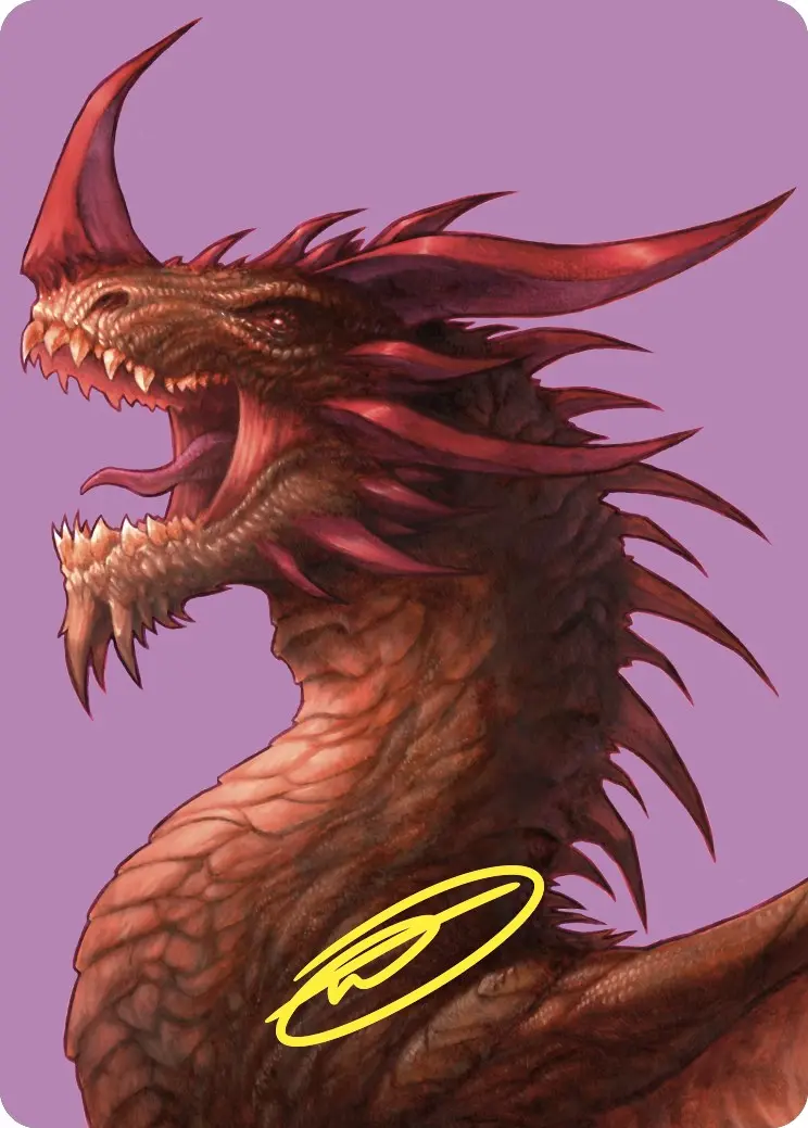 The Ur-Dragon Art Card (Gold-Stamped Signature) [Commander Masters Art Series] 1