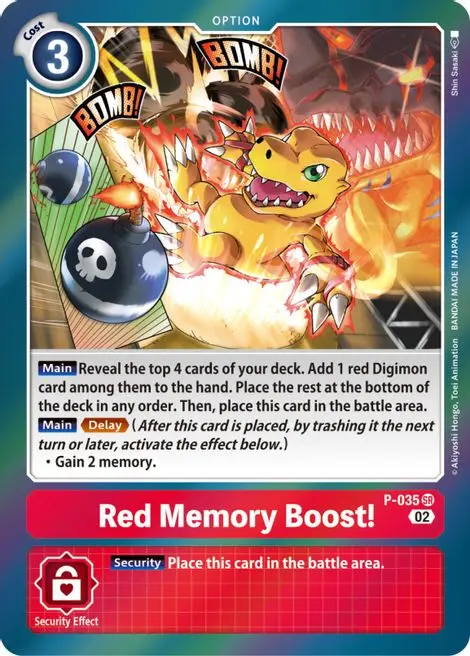 Red Memory Boost! [P-035] (Resurgence Booster) [Promotional Cards] 1