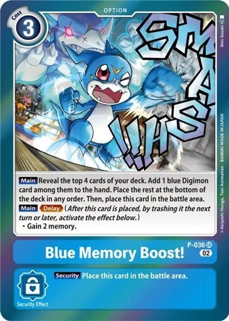 Blue Memory Boost! [P-036] (Resurgence Booster) [Promotional Cards] 1