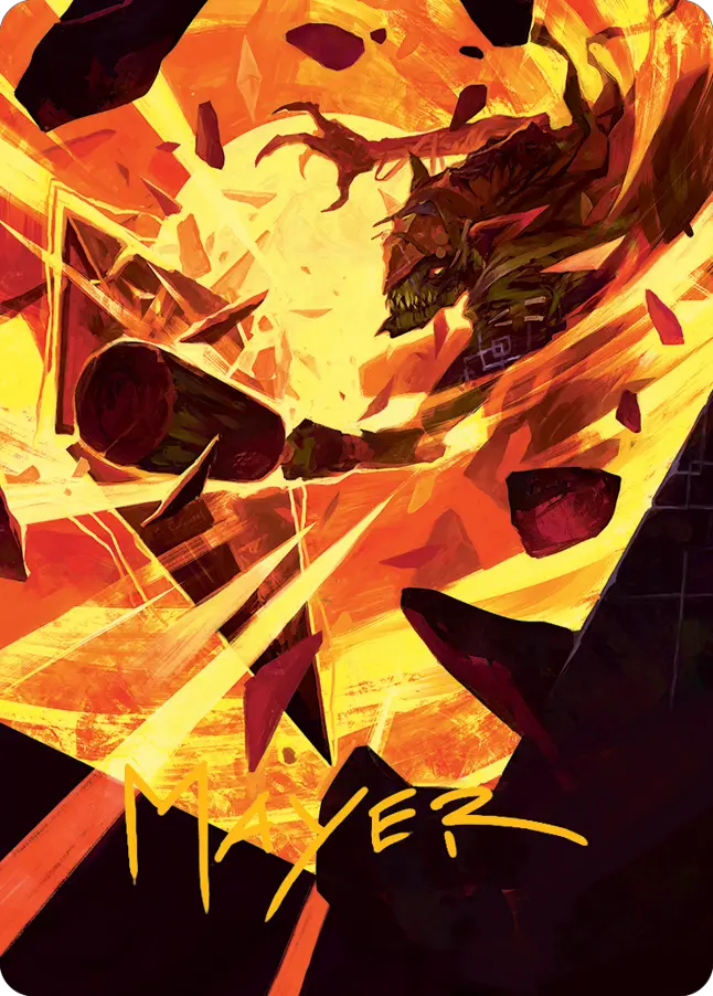 Zada, Hedron Grinder Art Card (Gold-Stamped Signature) [March Of The Machine Art Series] 1