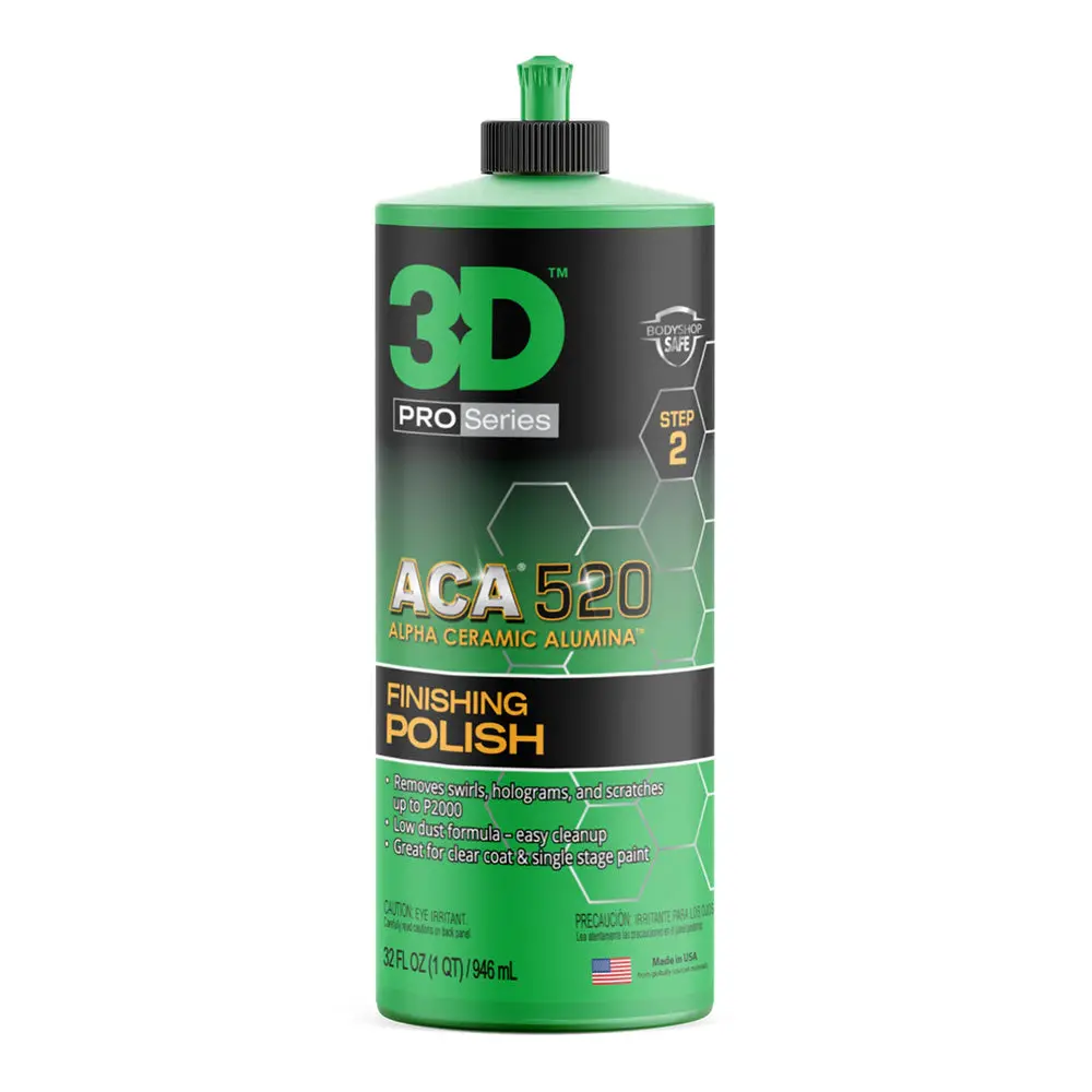 3D Aca 520 Premium Finishing Polish 946Ml Silicone Free Water Based 1