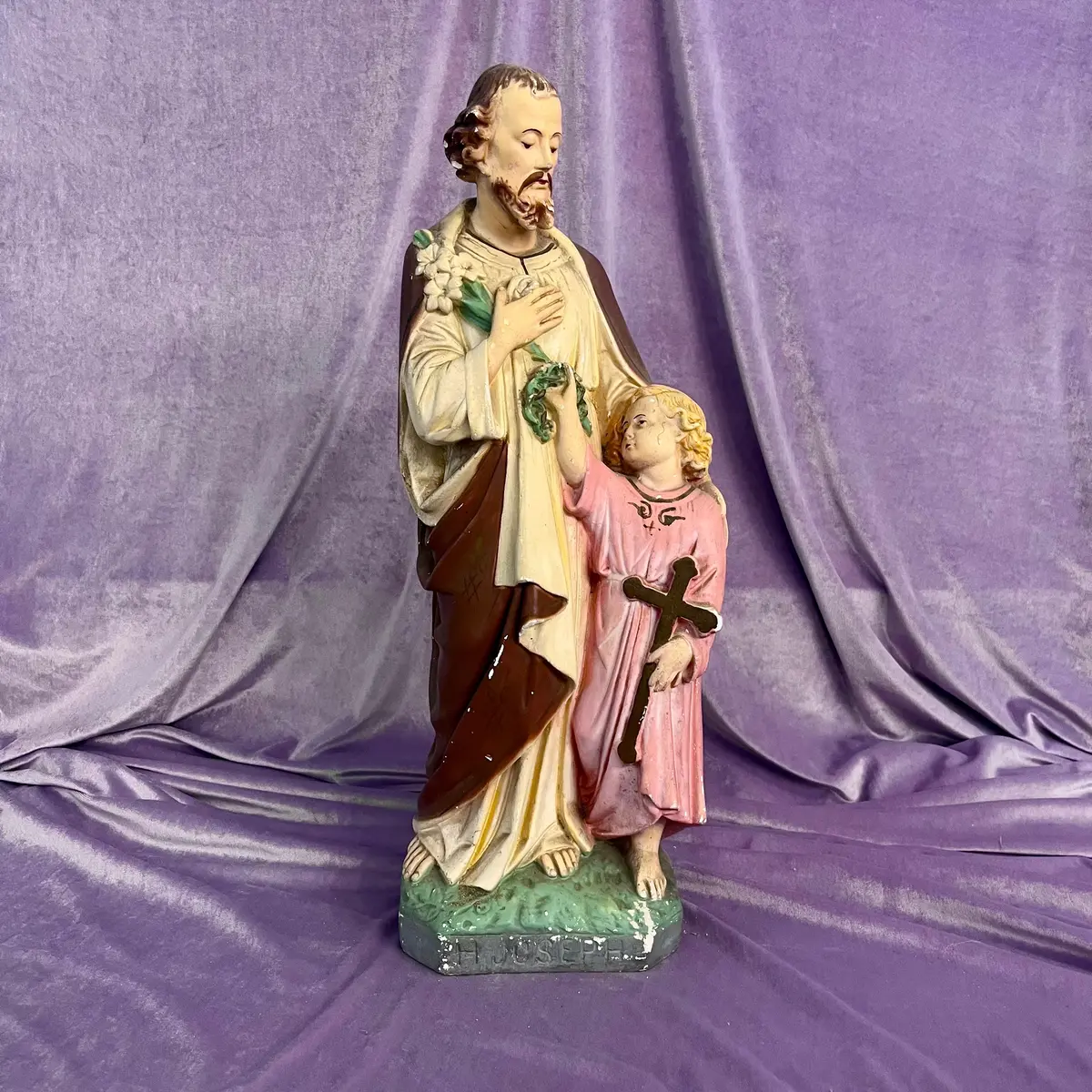 Statuette Of Joseph And Baby Jesus 2