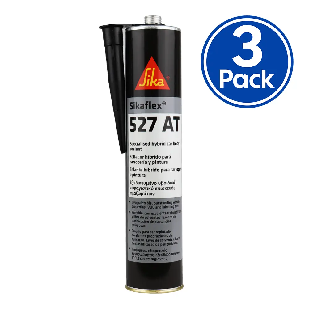 Sika Sikaflex 527 At Specialist Hybrid Car Body Sealant 300Ml Black X 3 Pack 1