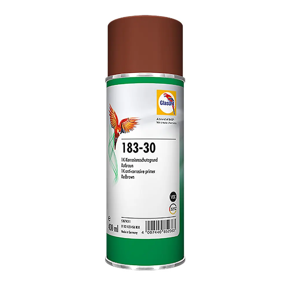 Glasurit 183-30 Anti Corrosive Weld Through Primer Red Brown 400Ml Aerosol 1