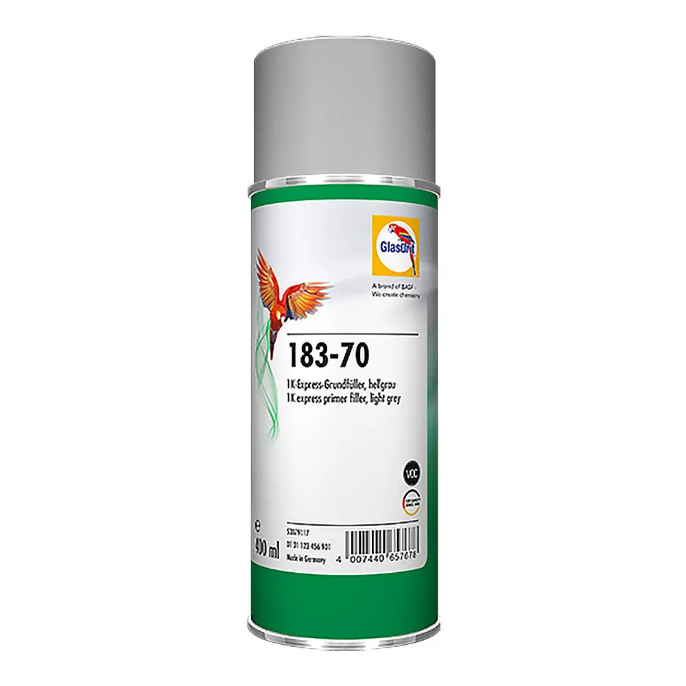Glasurit 183-70 1K Express Quick Dry Primer Filler Grey 400Ml Aerosol 1