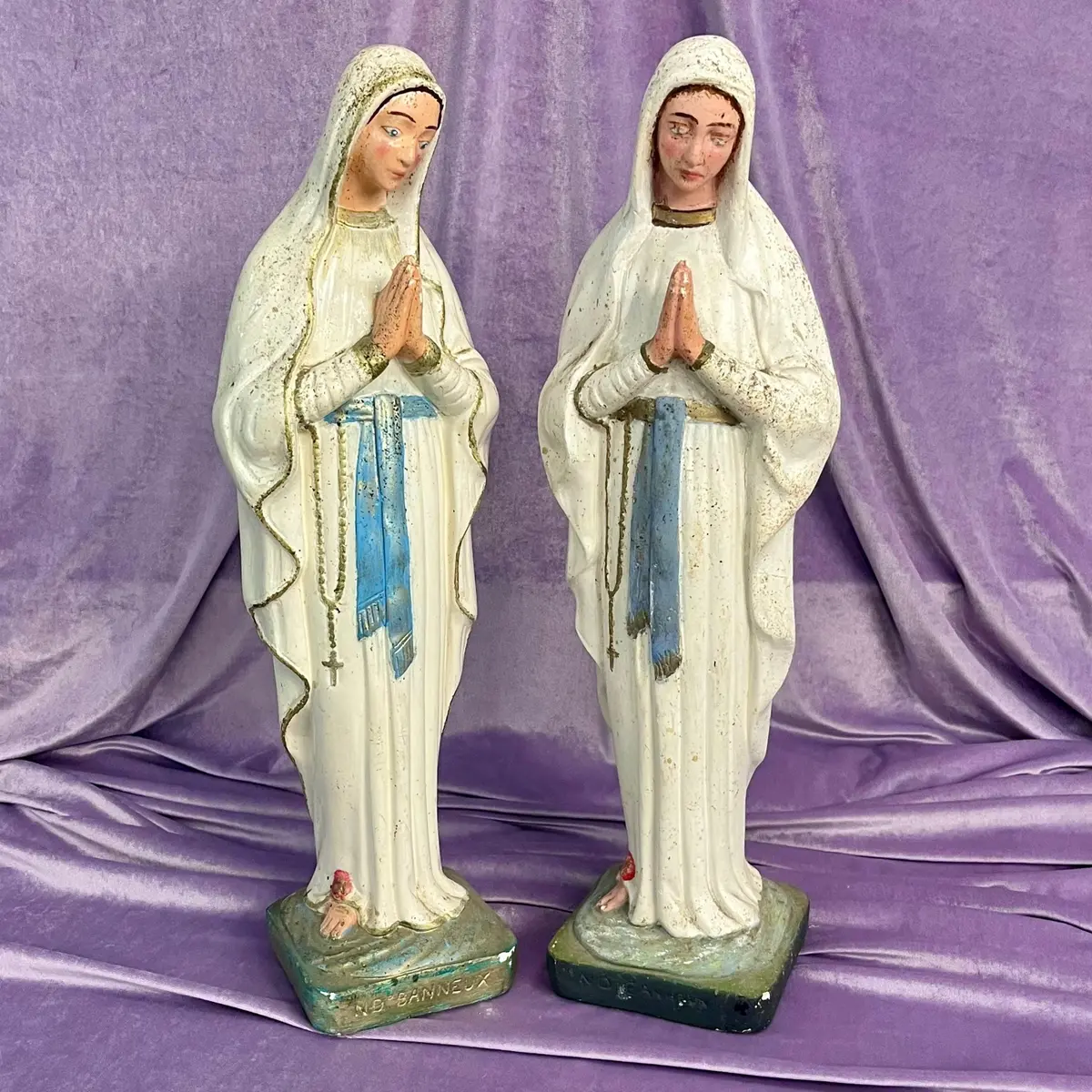Antique Statuette Of Mother Mary 1