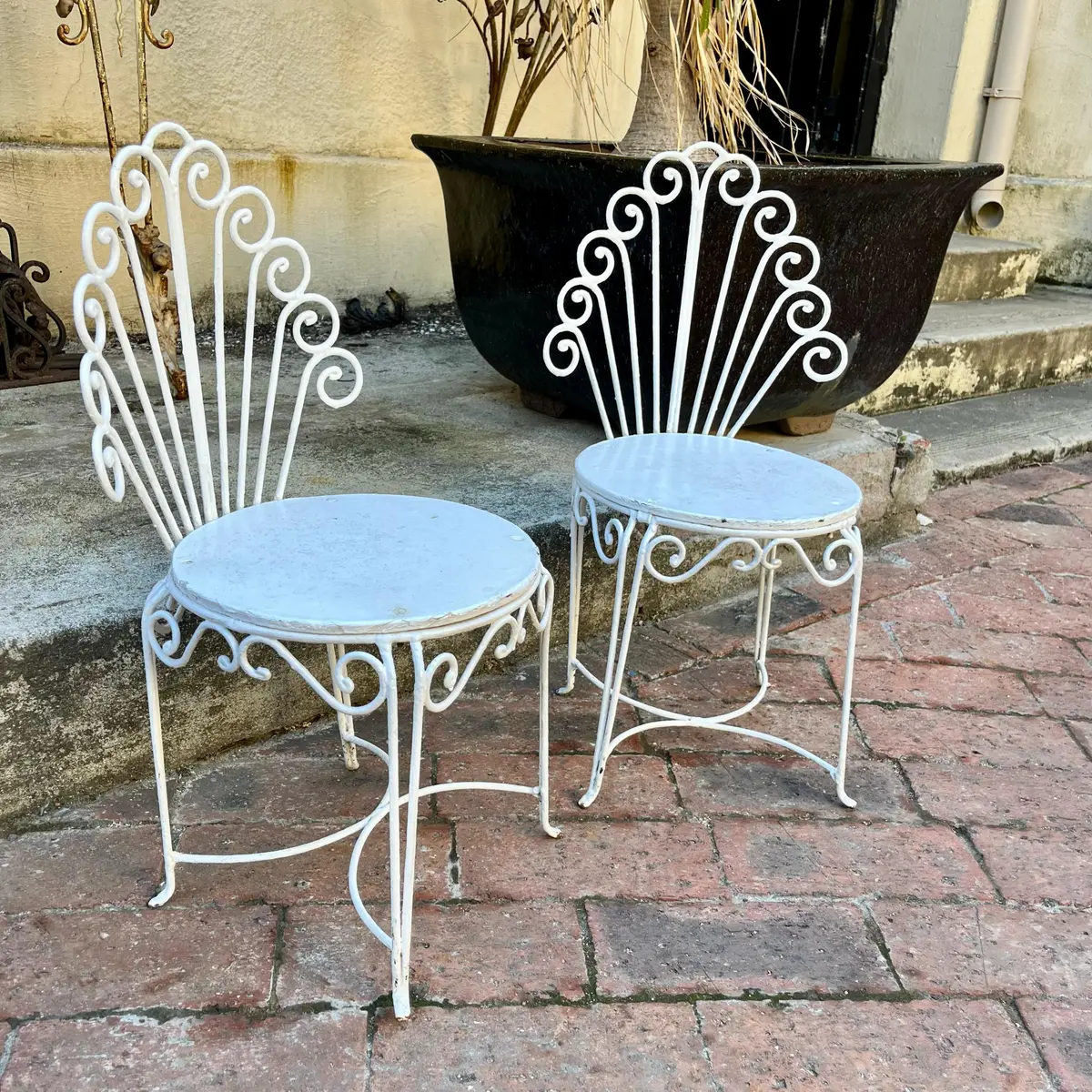 Sweet Wrought Iron Chair For Children - Sold 1
