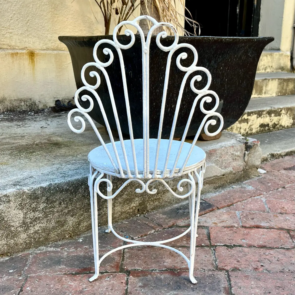 Sweet Wrought Iron Chair For Children - Sold 2