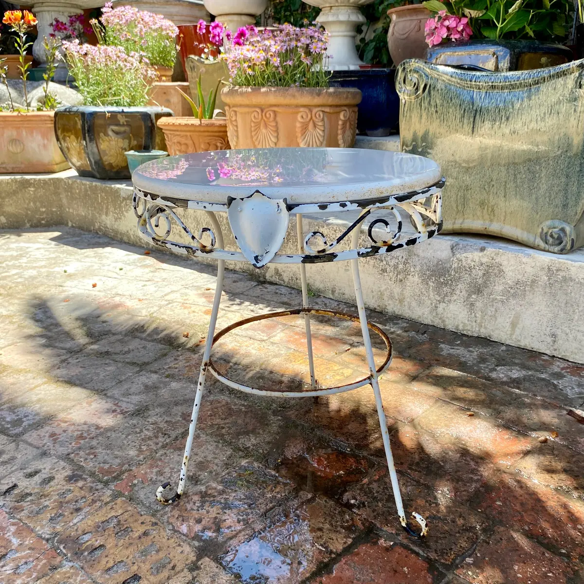 Small Wrought Iron Table 1