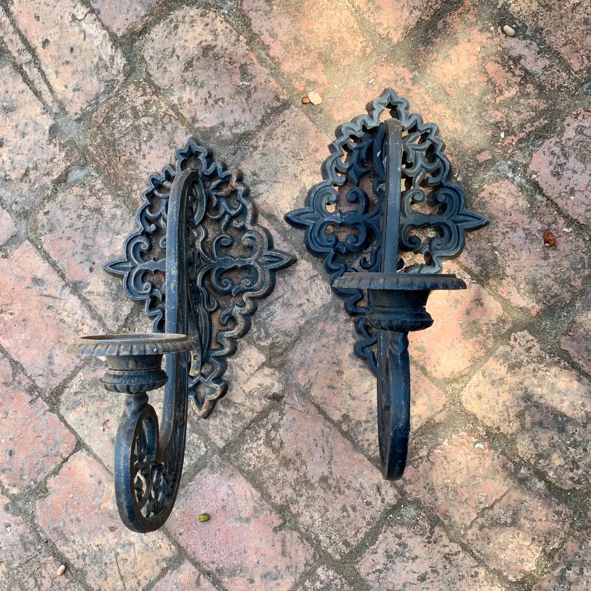 Beautiful Cast Iron Outdoor Candelabra - Sold 1