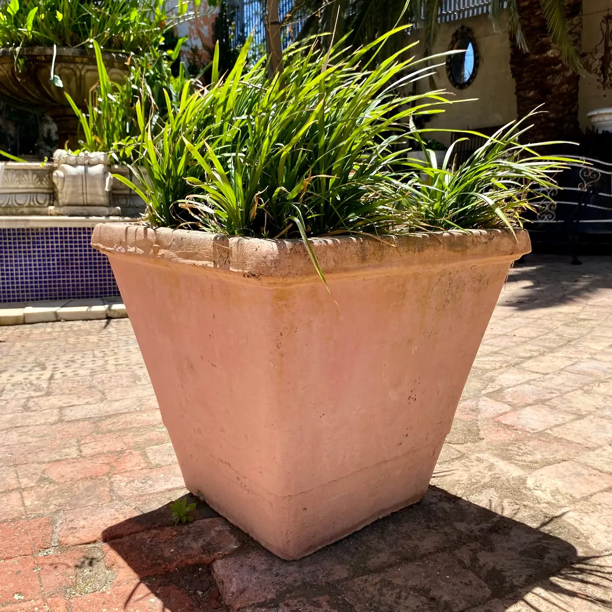 Large Terracotta Square Pot 1