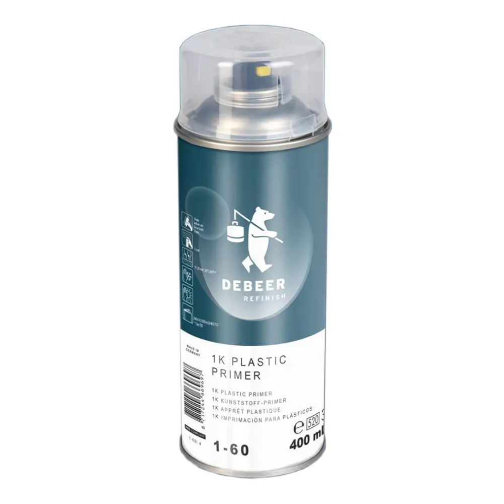 Debeer 1-60 1K Automotive Plastic Primer 400Ml Aerosol Transparent 1