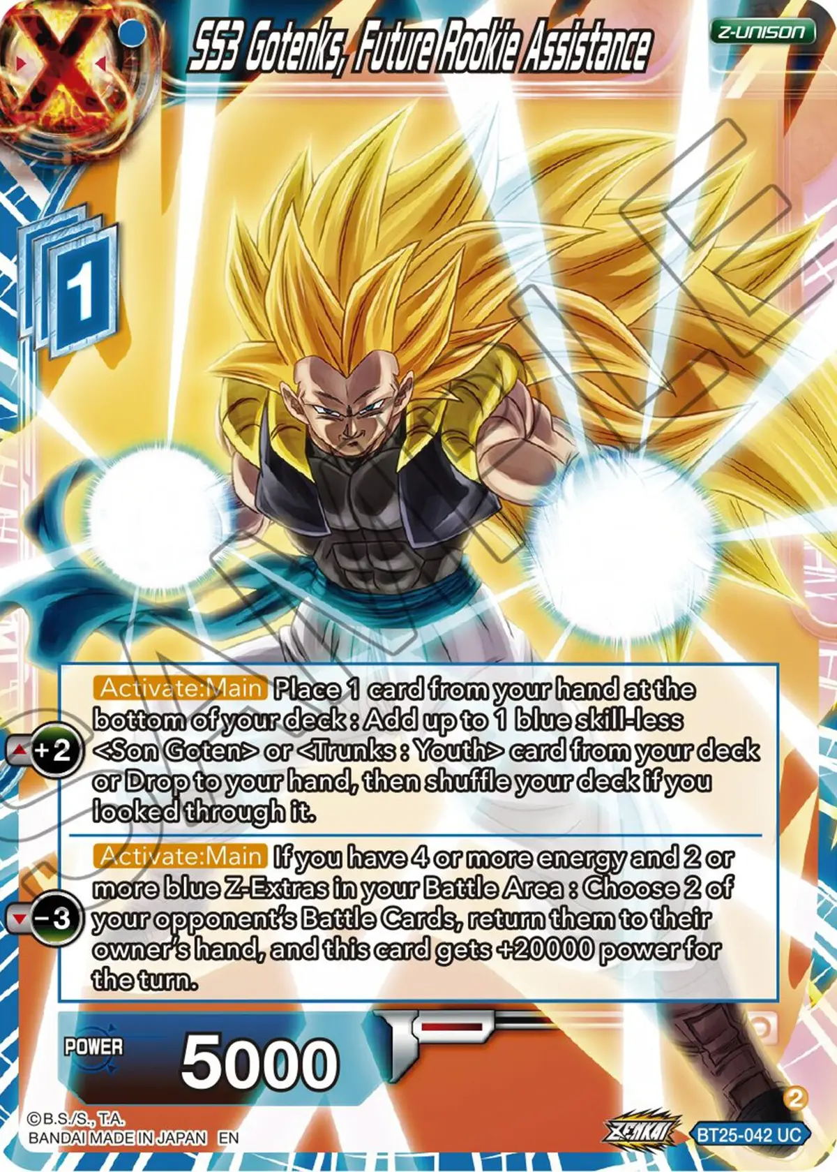 Ss3 Gotenks, Future Rookie Assitance (Bt25-042) [Legend Of The Dragon Balls] 1
