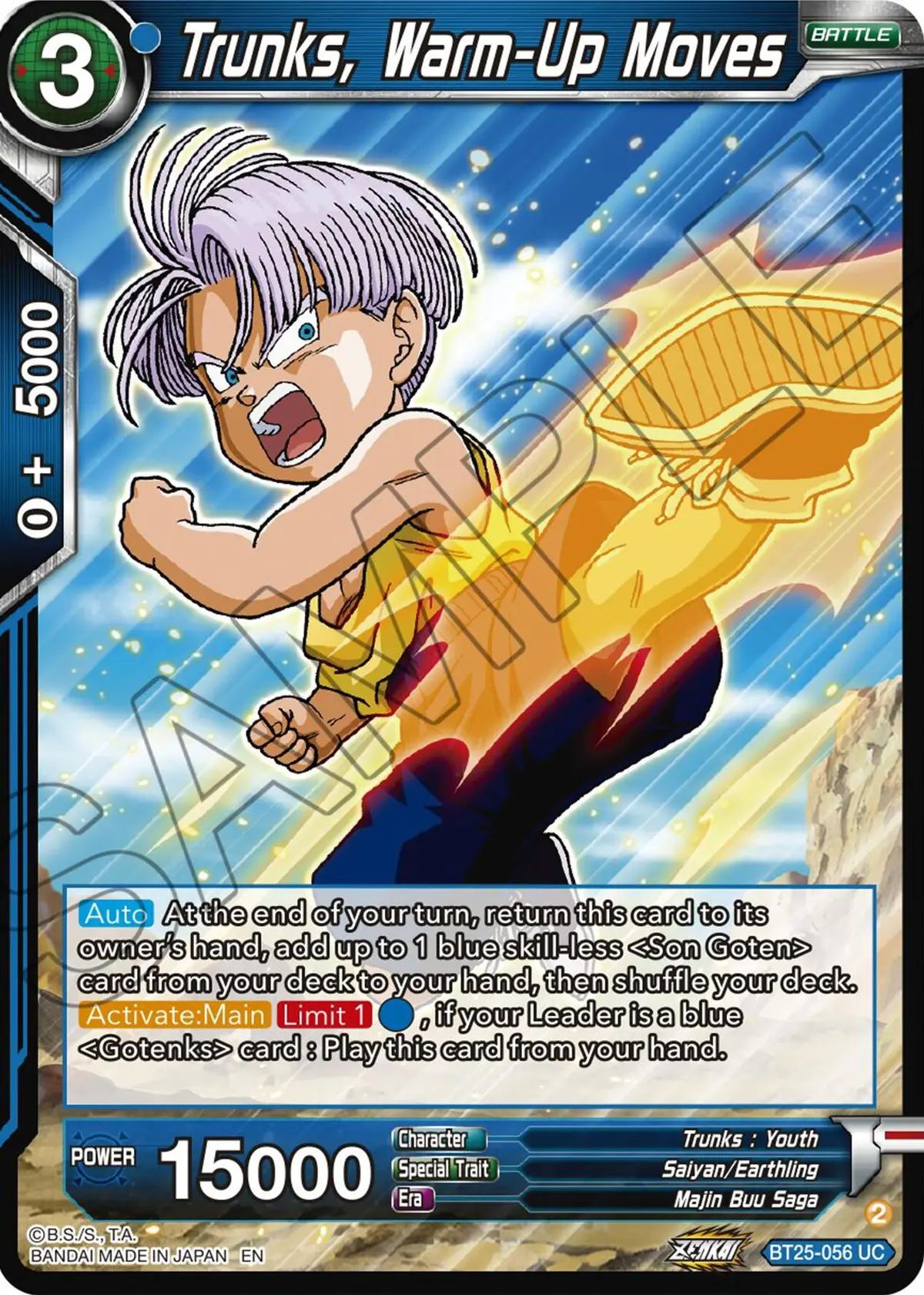 Trucks, Warm-Up Moves (Bt25-056) [Legend Of The Dragon Balls] 1