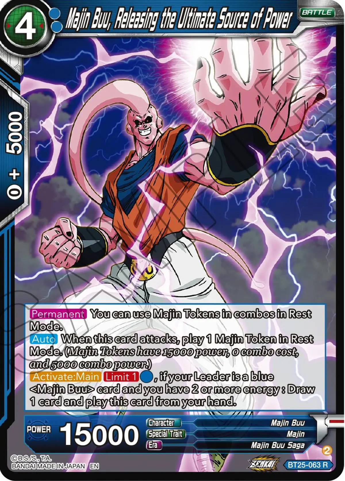 Majin Buu, Releasing The Ultimate Source Of Power (Bt25-063) [Legend Of The Dragon Balls] 1