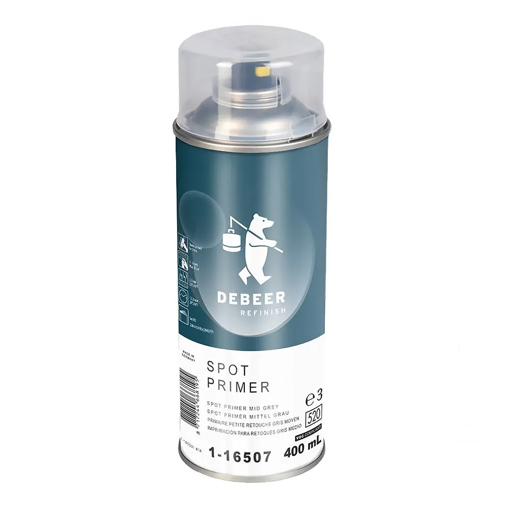 Debeer Automotive 1K Oem Spot Primer Aerosol 400Ml Mid Grey 1-16507 1