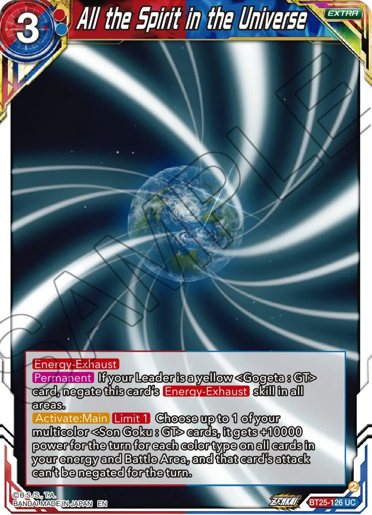 All The Spirit In The Universe (Bt25-126) [Legend Of The Dragon Balls] 1