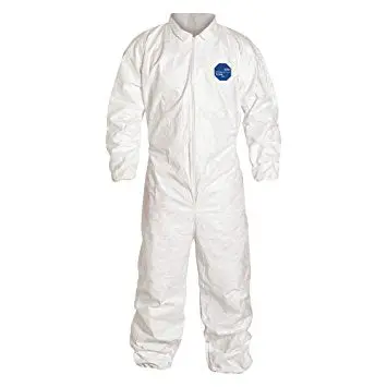 Tyvek® Coverall With Collar, Elastic Wrists And Elastic Ankles, White 1
