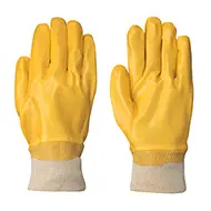Gloves, Pvc, With Knit Wrist, Large 1
