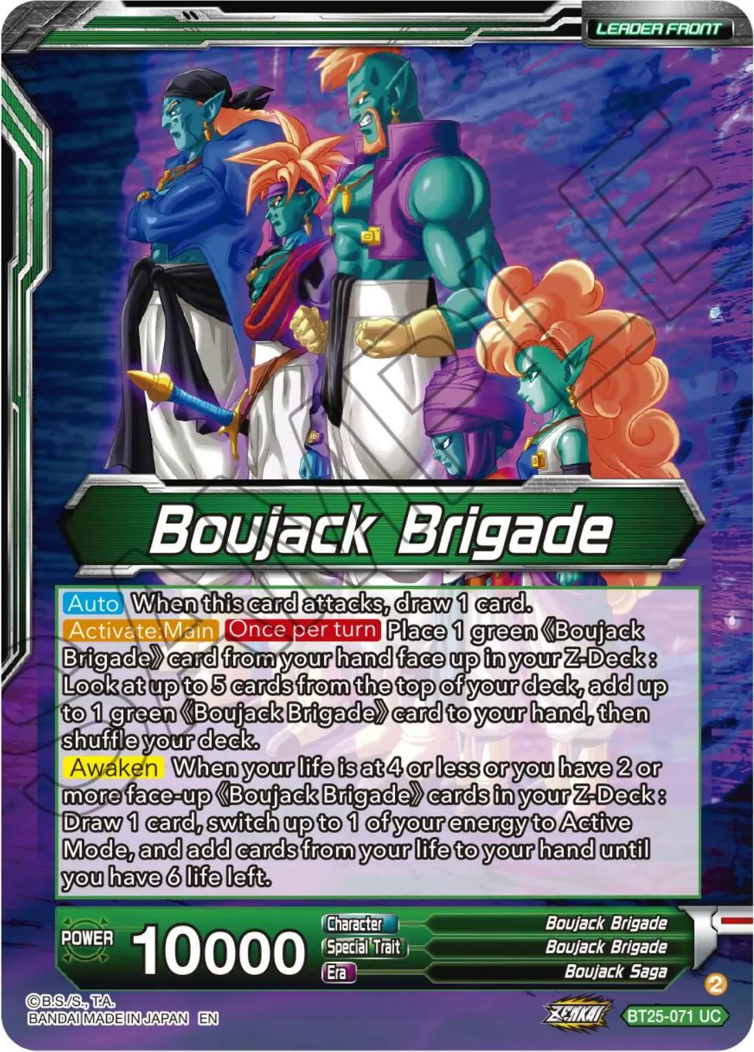 Boujack Brigade // Boujack, Crashing The Tournament (Bt25-071) [Legend Of The Dragon Balls] 1