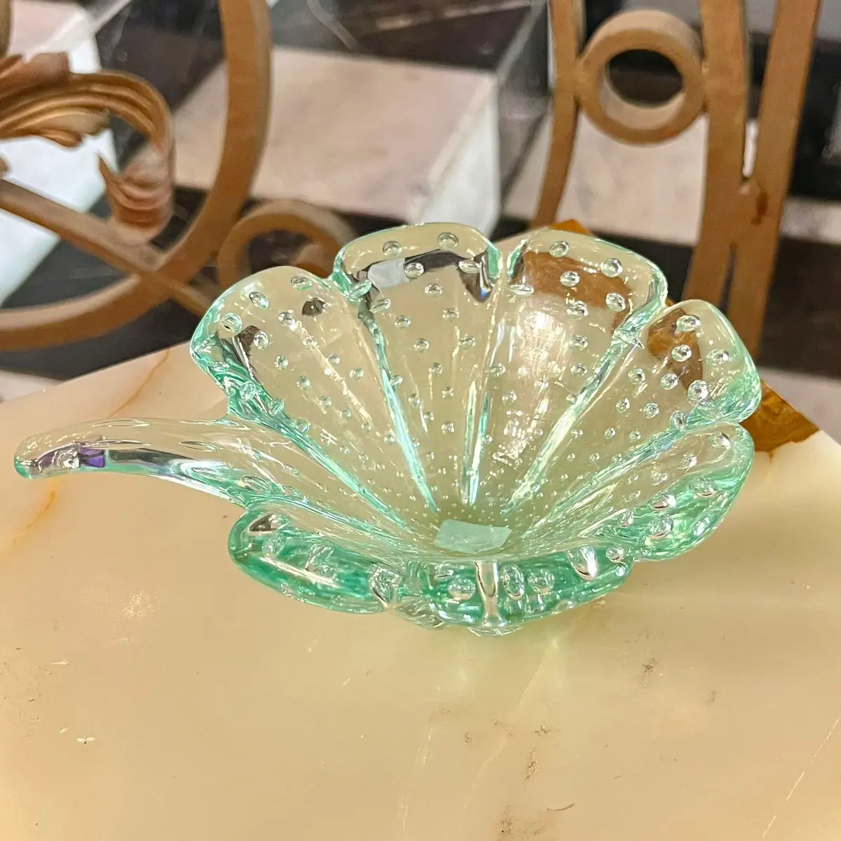 Murano Seafoam Shell Dish - Sold 1