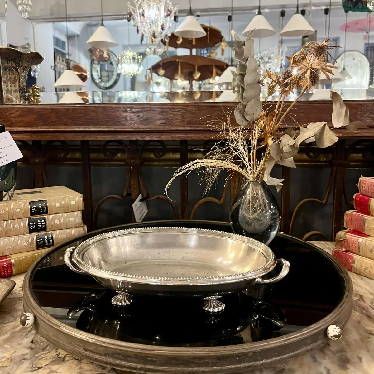 Vintage Silver Plated Bon Bon Tray 1