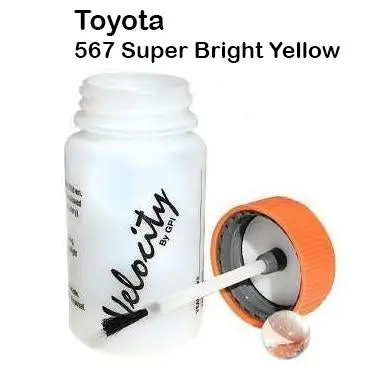 Auto Touch Up Bottle For Toyota 567 Super Bright Yellow Paint 50Ml 1