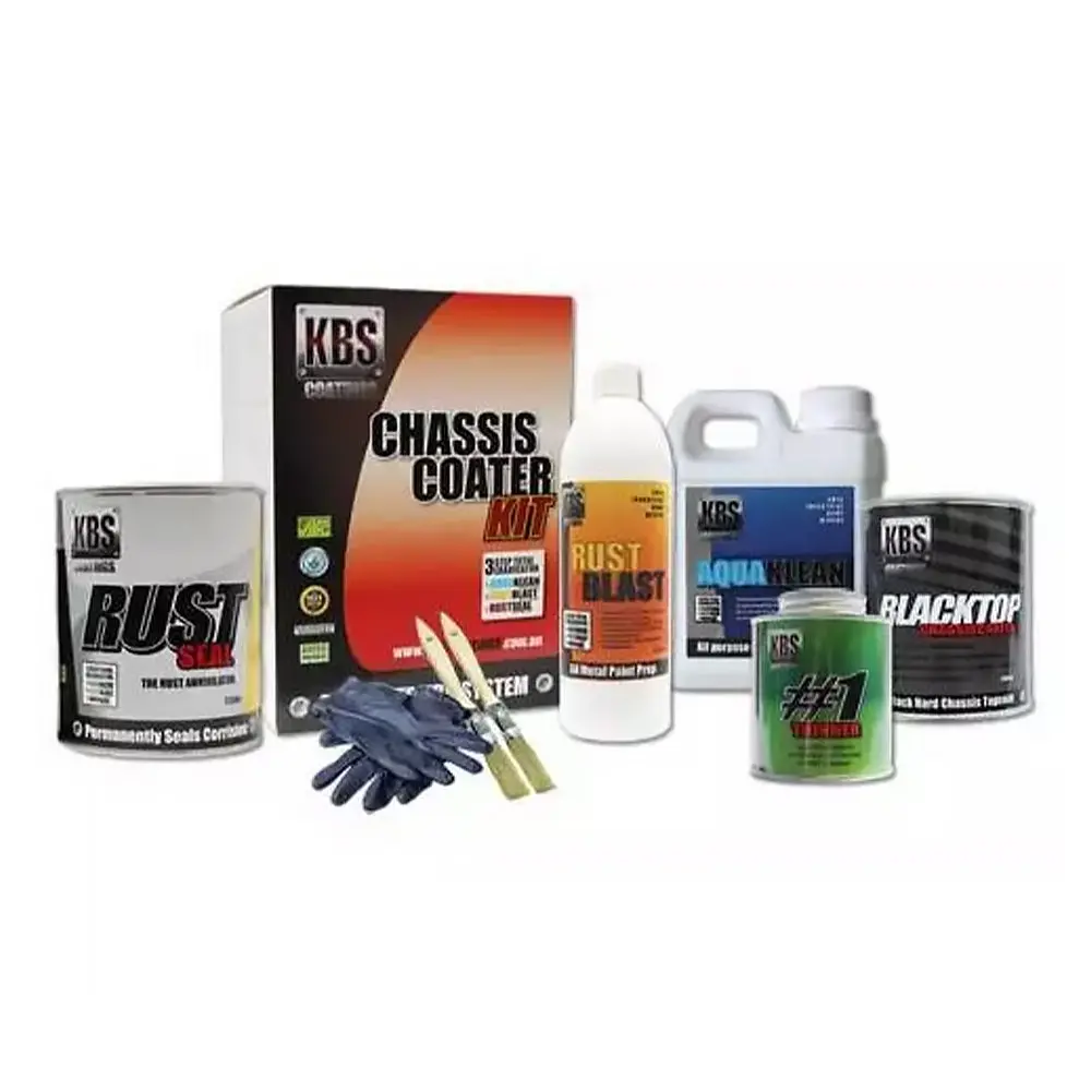 Kbs Chassis Coater Kit Pro Satin Black Paint 3 Step Rust Prevention Coating 1